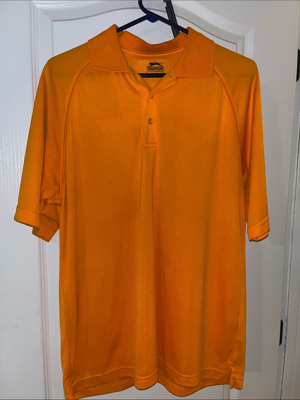 Slazenger Men's Bright Orange Short-Sleeve Polo